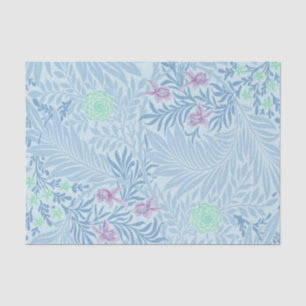 Papier Mousseline William Morris - Larkspur - Fleurs et Feuilles ble