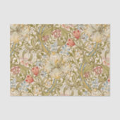 Papier Mousseline William Morris Lily Art Nouveau Floral (Recto)