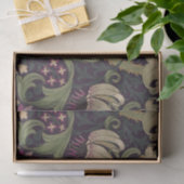 Papier Mousseline William Morris Lily Art Nouveau Pape de tissus flo (Cadeau)