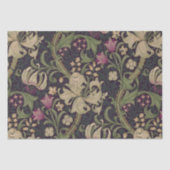 Papier Mousseline William Morris Lily Art Nouveau Pape de tissus flo (Recto)