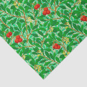 Papier Mousseline William Morris Lychee Motif d'arbre, vert clair (Détail)