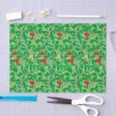 Papier Mousseline William Morris Lychee Motif d'arbre, vert clair (Artisanat)