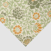 Papier Mousseline William Morris MCM Motif vert (Détail)