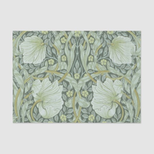 Papier Mousseline William Morris, motif de nouveau d'art, bel art (Recto)