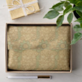 Papier Mousseline William Morris MOTIF EN papier Tissu JAUNE (Cadeau)