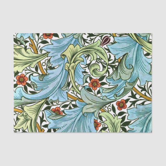 Papier Mousseline William Morris motif - Granville, (Recto)
