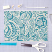 Papier Mousseline William Morris, motif indien, Turquoise (Artisanat)