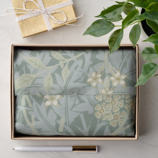 Papier Mousseline William Morris | motif Jasmin (Cadeau)