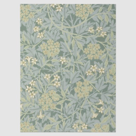 Papier Mousseline William Morris | motif Jasmin (Recto)