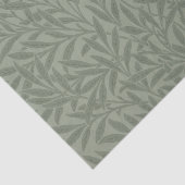 Papier Mousseline William Morris Motif Saule Antique Vert Sauge (Détail)