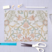 Papier Mousseline William Morris, Peach Pink Tulips Élégante Florale (Artisanat)