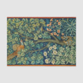 Papier Mousseline William Morris Pheasant Découpage Tissu papier (Recto)