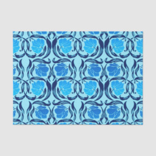 Papier Mousseline William Morris Pimpernel, Denim & Bleu clair