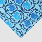 Papier Mousseline William Morris Pimpernel, Denim & Bleu clair (Détail)