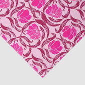 Papier Mousseline William Morris Pimpernel, Fuchsia & Light Pink (Détail)