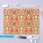 Papier Mousseline William Morris Pimpernel, Mandarin Orange & Brown (Artisanat)