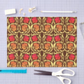 Papier Mousseline William Morris Pimpernel, Rust Orange et Brown (Artisanat)