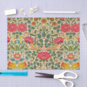 Papier Mousseline William Morris Rose Floral Chintz rose (Artisanat)