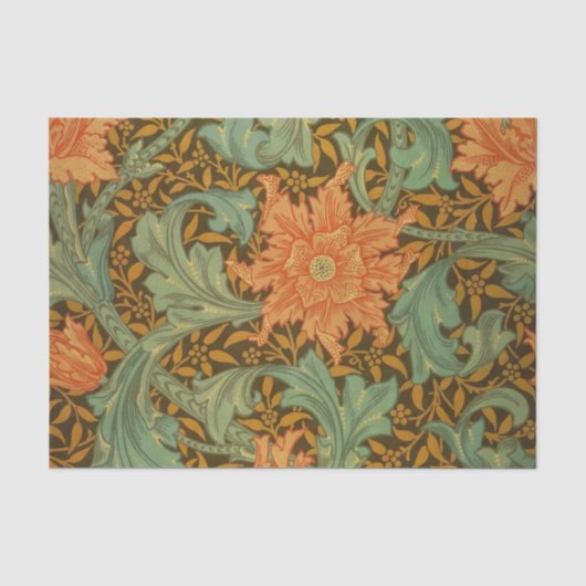 Papier Mousseline William Morris Single Stem Pattern (Recto)