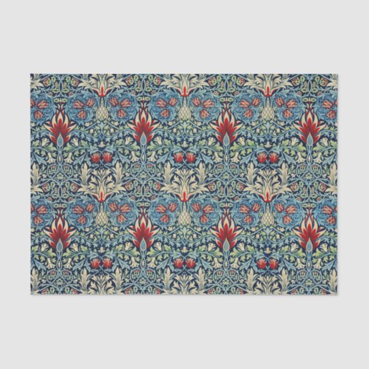 Papier Mousseline William Morris Snakehead Design (Recto)