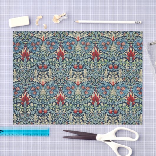 Papier Mousseline William Morris Snakehead Design (Artisanat)