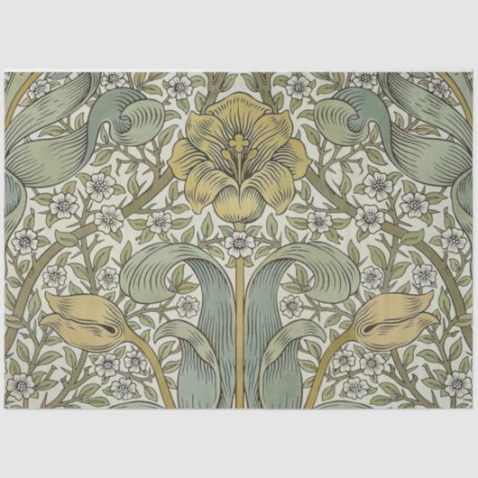 Papier Mousseline William Morris Spring Motif classique épais (Recto)