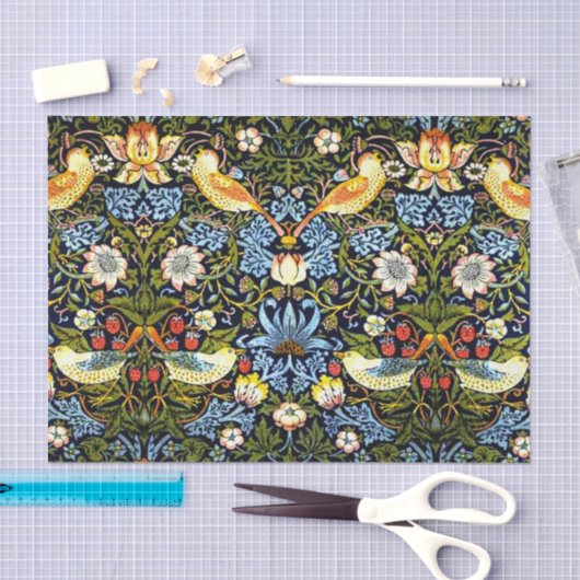 Papier Mousseline William Morris, Strawberry Thief (Artisanat)