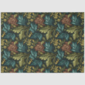 Papier Mousseline William Morris Style Victorian Green Botanique (Recto)
