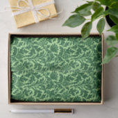 Papier Mousseline William Morris Thistle Damask, Emerald Green (Cadeau)