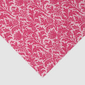 Papier Mousseline William Morris Thistle Damask, Fuchsia Pink (Détail)