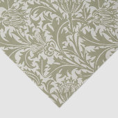 Papier Mousseline William Morris Thistle Sage Green Motif (Détail)