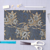 Papier Mousseline William Morris Tulip Willow Blue Motif (Artisanat)