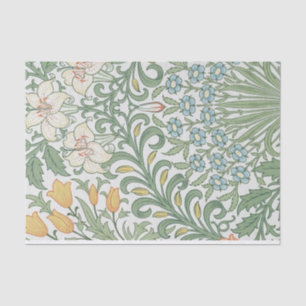 Papier Mousseline William Morris - Tulipes & Lilies Motif Floral