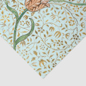 Papier Mousseline William Morris VINE ET TULIP AQUA Tissue Paper (Détail)