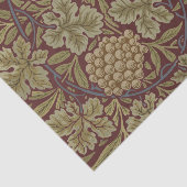 Papier Mousseline William Morris Vine Grappe Rouge Vert Art (Détail)
