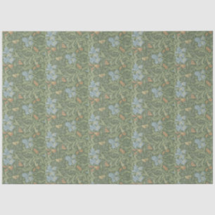 Papier Mousseline William Morris Vintage Feuille Floral Bird Iris