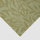Papier Mousseline William Morris Willow Antique Green Leaf Vine Art (Détail)