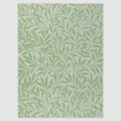 Papier Mousseline William Morris Willow Flower Classic Green (Recto)