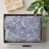 Papier Mousseline William Morris Windrush fleurs bleues (Cadeau)