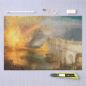 Papier Mousseline William Turner - L'incendie du Parlement (Artisanat)
