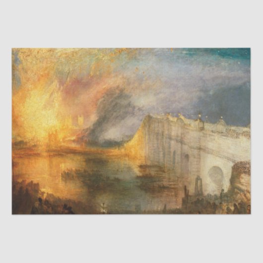 Papier Mousseline William Turner - L'incendie du Parlement (Recto)