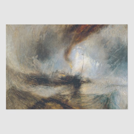 Papier Mousseline William Turner - Tempête de neige (Recto)