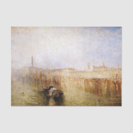 Papier Mousseline William Turner - Venice Quay, Palais Ducal (Recto)
