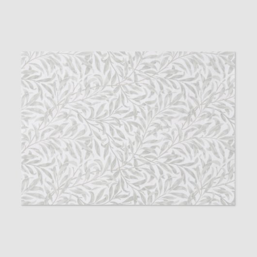 Papier Mousseline Willow de William Morris vert clair (Recto)