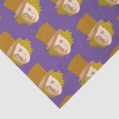 Papier Mousseline Willy Wonka Stenciled Face Graphic (Détail)