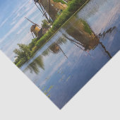 Papier Mousseline Windmill à Kinderdijk, Hollande, Pays-Bas (Détail)