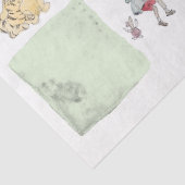 Papier Mousseline Winnie l'Ooh Green Check papier de tissus (Détail)
