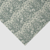 Papier Mousseline Winter / Christmas Fox & Owl Illustration Pattern (Détail)