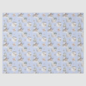 Papier Mousseline Winter Forest Watercolor Pattern Tissue Paper (Recto)
