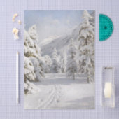 Papier Mousseline Winter Landscape by Peder Mork Monsted (Artisanat)